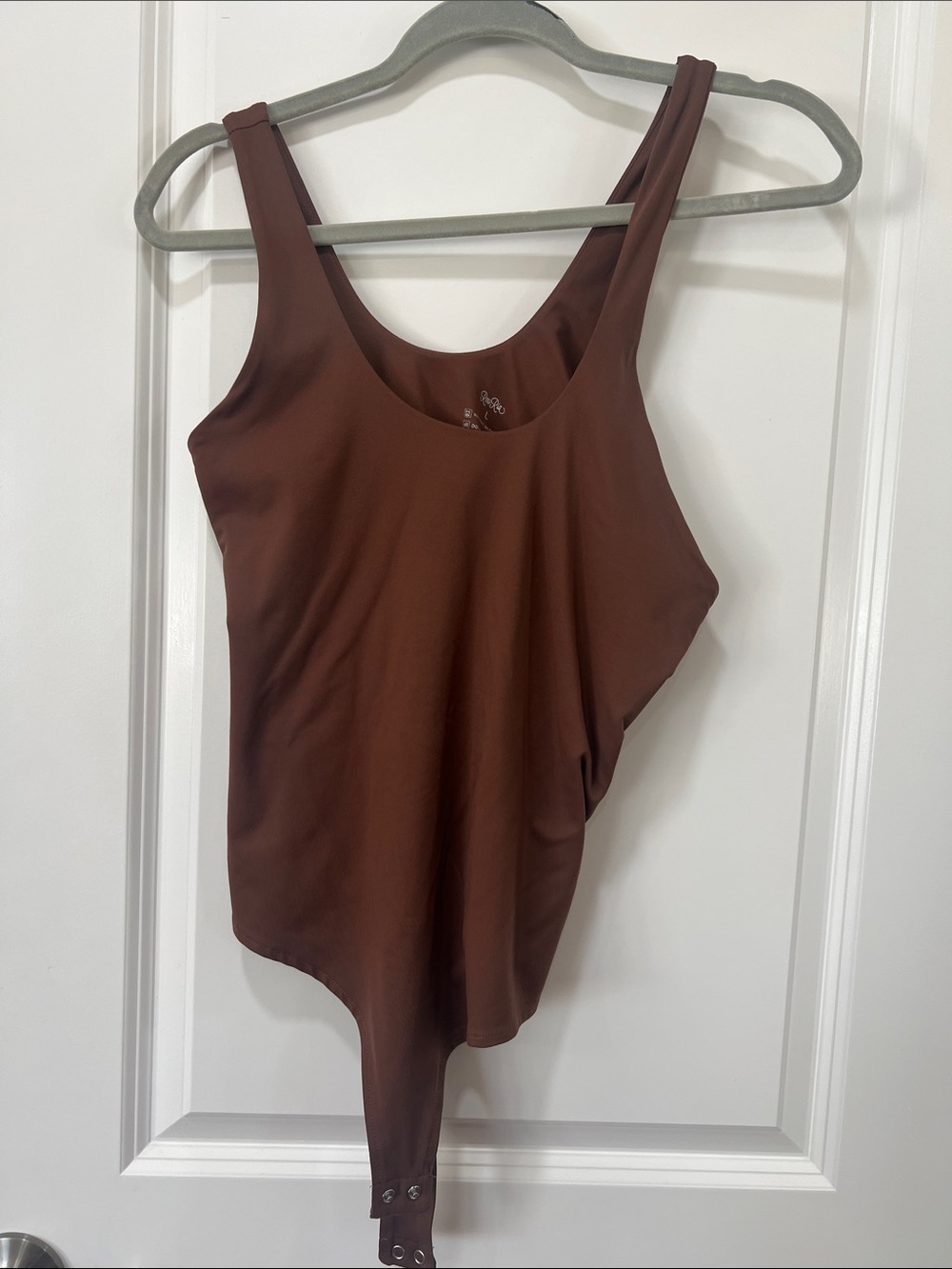 ReoRia Brown Scoop Neck Bodysuit